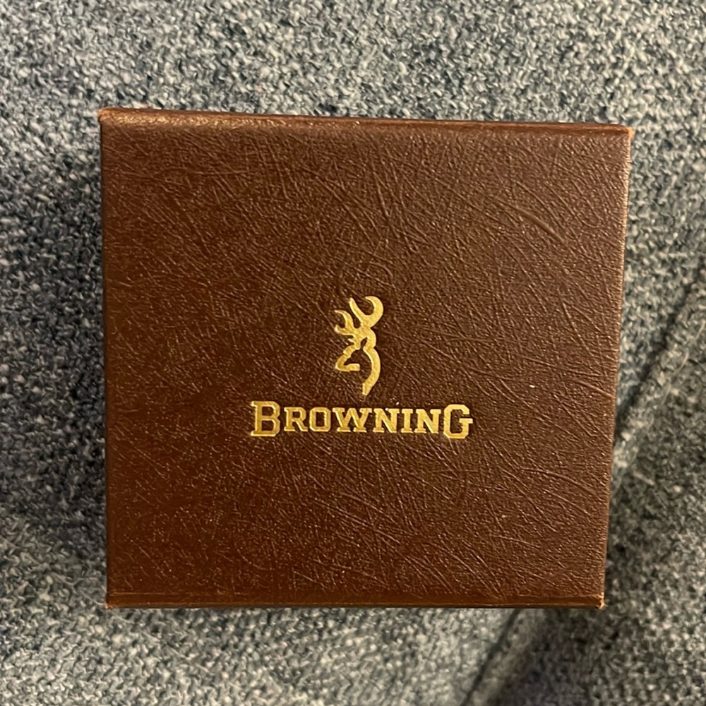 Sterling Silver, 24K Gold Plated Browning earrings.